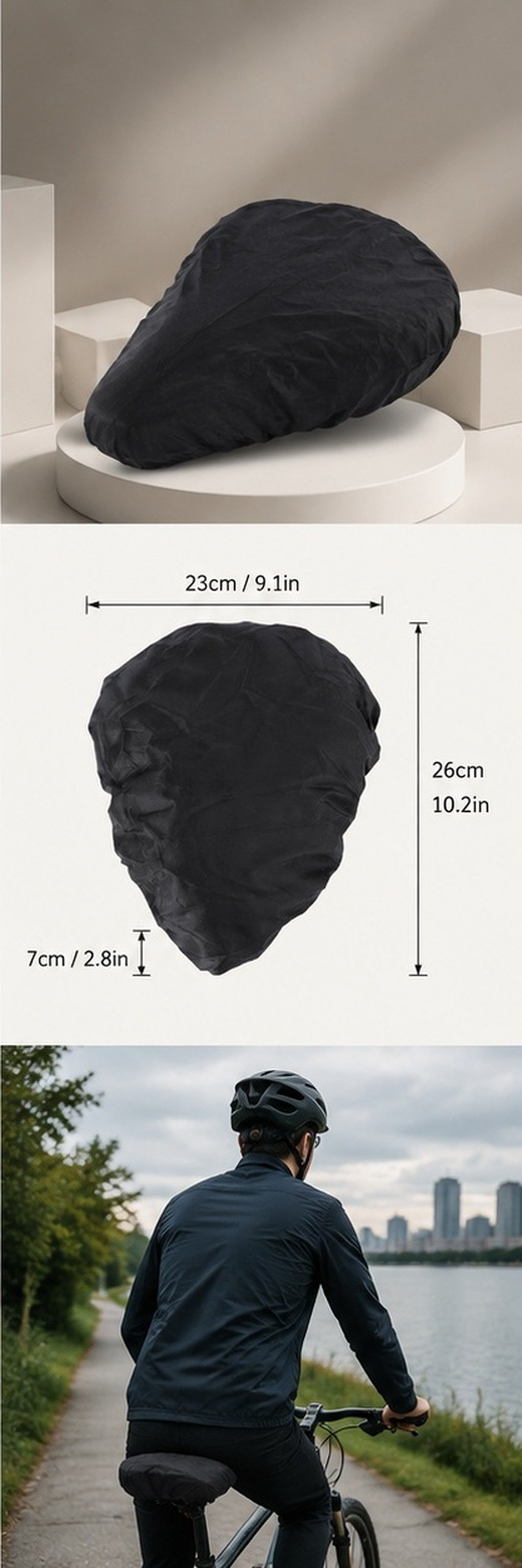 Cycling Commute Rain - 4 fundas impermeables para sillín de