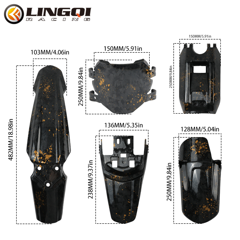 LINGQI guardabarros delantero  - Bike Light Front Rear reseña y precio